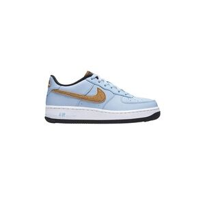 Nike Air Force 1 Felt Size 7Y BV6058-400 Kids GS Celestine Blue Gold